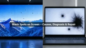 Black spots on screen